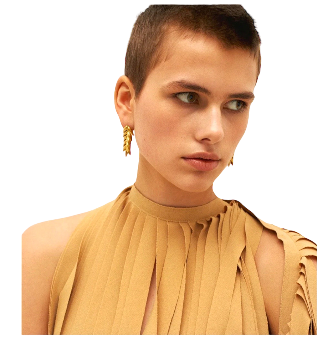 SPIKELET SHORT EARRINGS